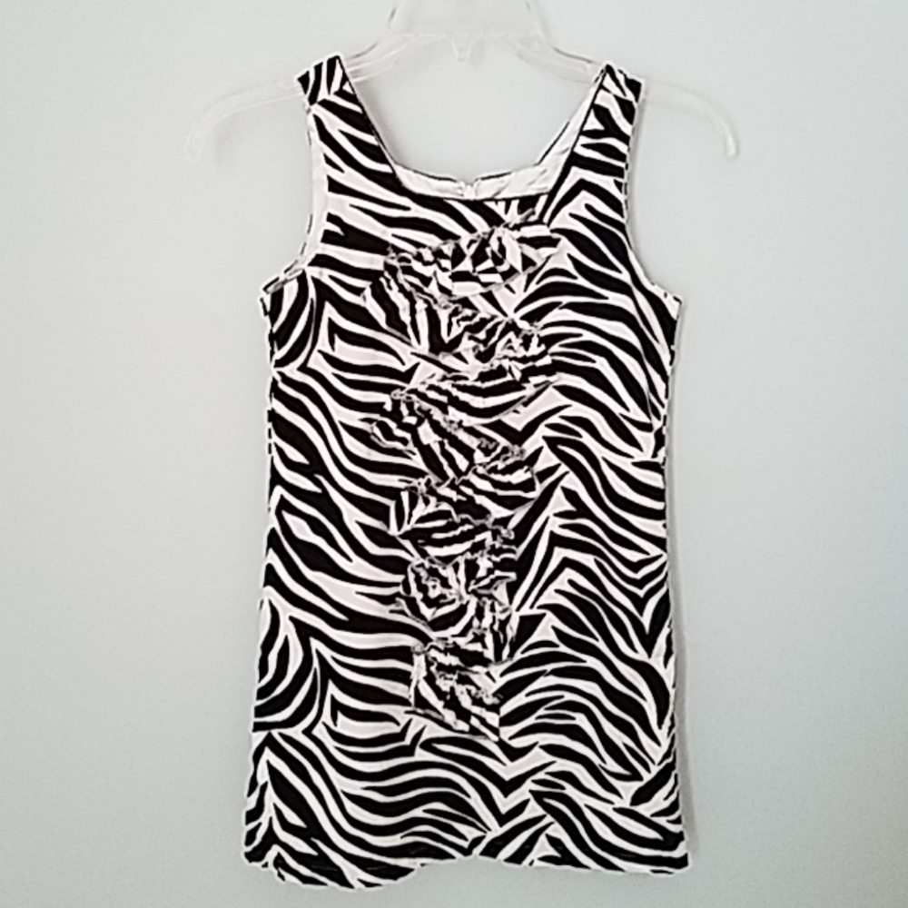 Children's Place Girl's Zebra‎ Print Dress Size 8